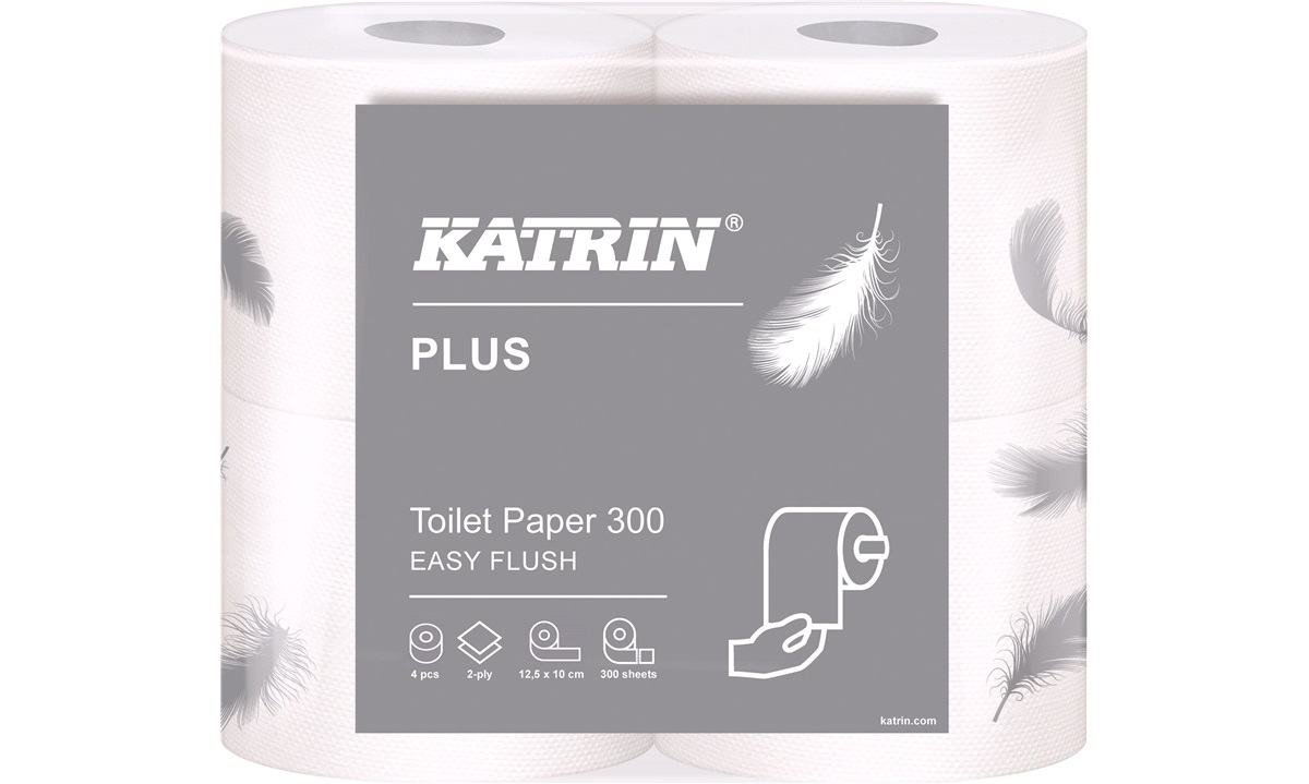  Toalettpapir Katrin Easy Flush 4 rl/pk