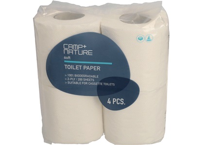 Toiletpapir Soft, 2-lags papir, 4 rl/pk.