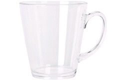 Kaffe/te glas, klar polycarb.,35cl.2stk