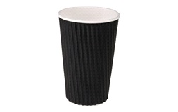 Kaffebeger, sort, 48 cl, 25 stk.