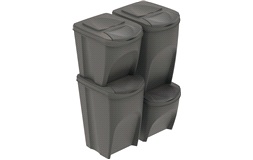 Förvaringslådor 2x25 L + 2x35 L Grå