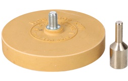 Gummihjul "viskelæder" med adpt. Ø6mm