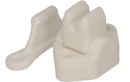 Dørholder, hvit, 9mm