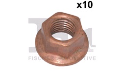 Flangemøtrik M10x1,25 10 stk