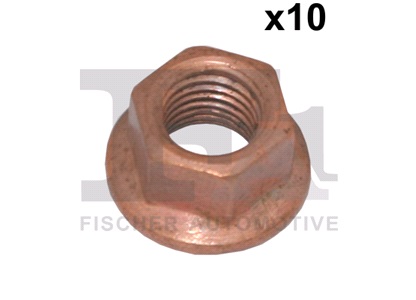 Flangemøtrik M10x1,25 10 stk
