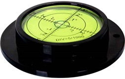 Vattenpass, "Bullseye", Ø 90x17mm