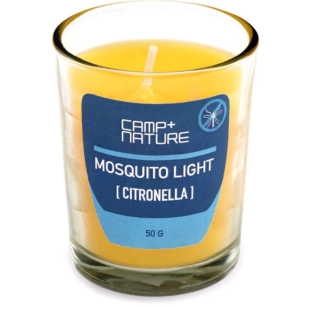 Camp+Nature Mygglampa Citronella i glas 50 g