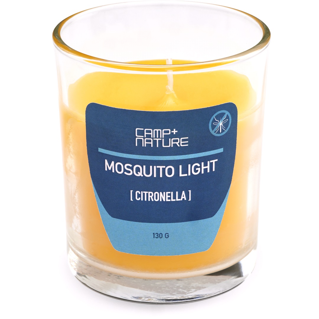 Camp+Nature Mygglampa Citronella i glas 130 g