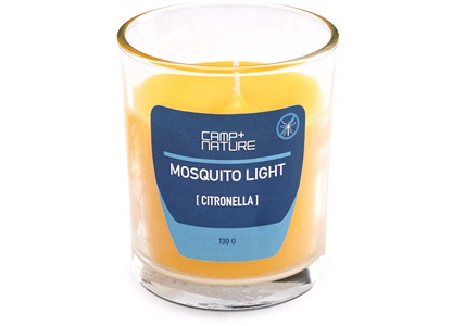 Mygglampa Citronella i glas 130 g