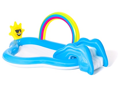 Pool Rainbow plaskdamm för barn 2,57x1,4