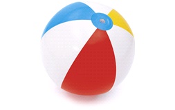 Badebold flerfarvet 51 cm