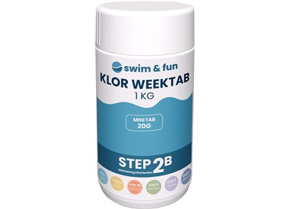 Klor WeekTab - Klortabletter 20gr. 1kg  