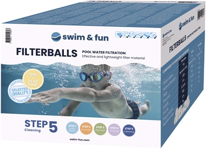 Filterballs 700g pool Återanvändbara