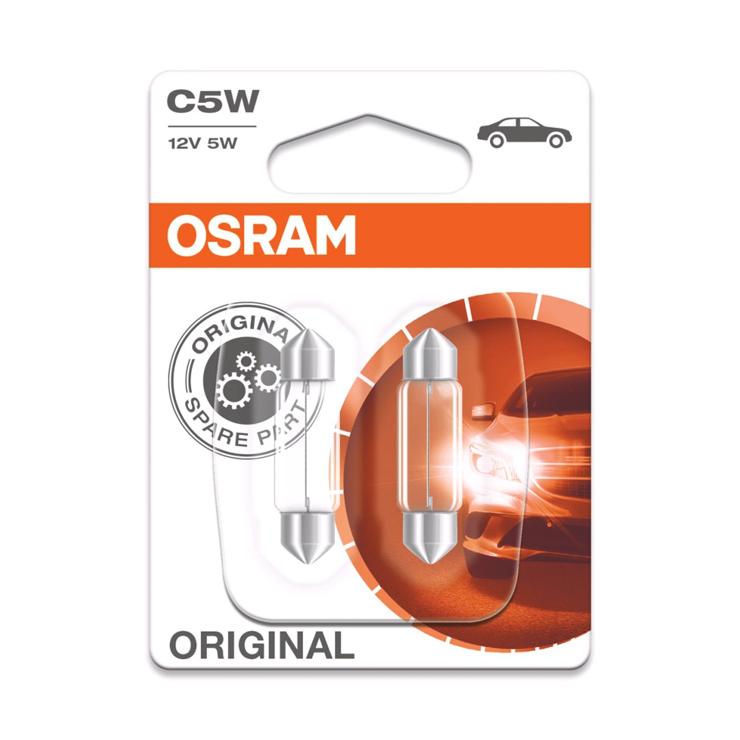 Pæresæt 2 stk. Pinol C5W 12V-5W OSRAM