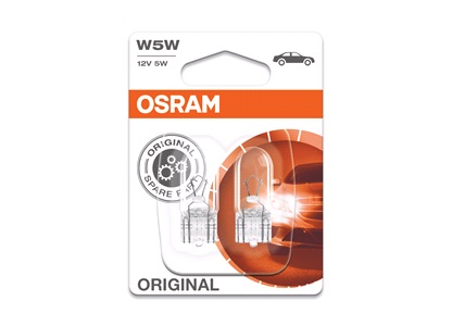 W5W 12V, OSRAM, 2-Pack