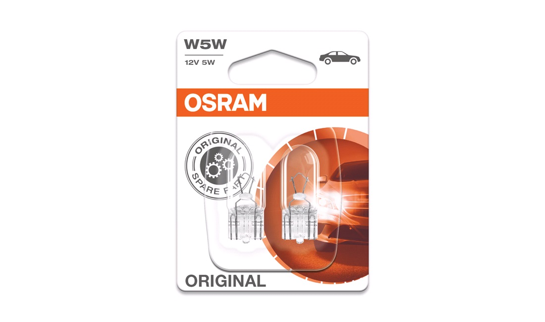  W5W 12V, OSRAM, 2-Pack