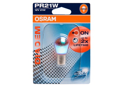 Pære Rød Diadem PR21W Osram