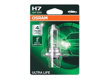 Pære H7 OSRAM ULTRA LIFE 12V 55W