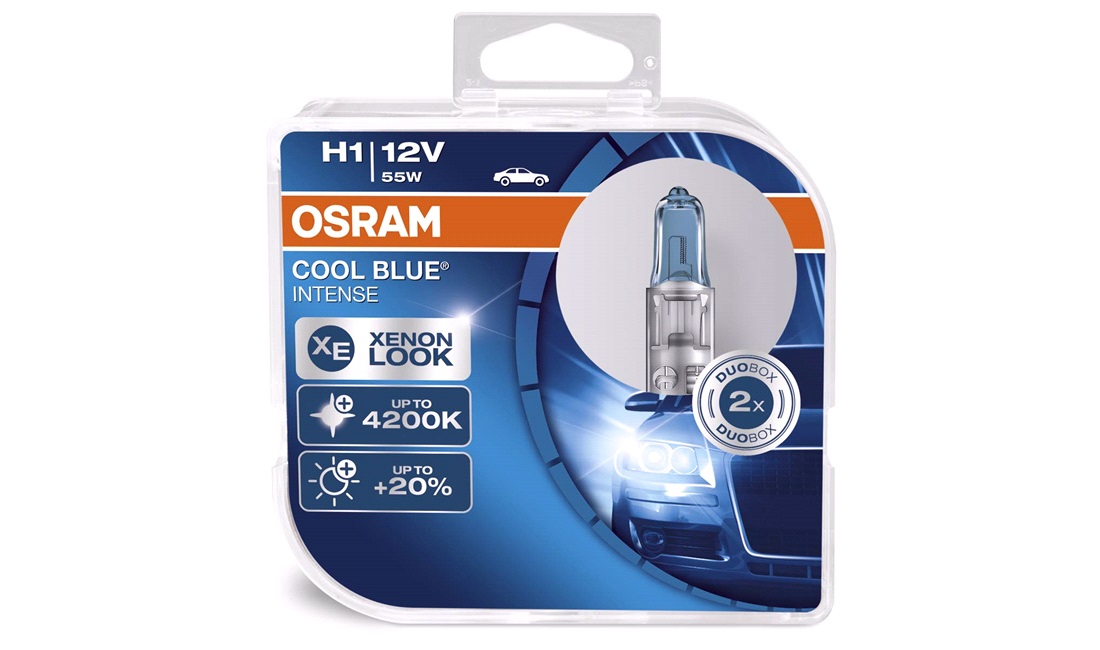  Glödlampsset H1 55W 12V CoolBlueIntense Osram