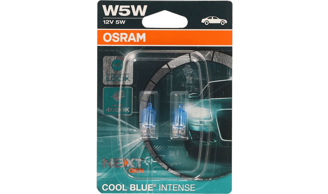  W5W CoolBlueIntense, 12V-5W, OSRAM, 2-Pack
