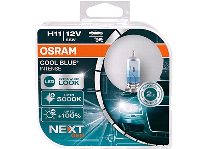 Lampset H11 12V-55W CoolBlue Int. Osram