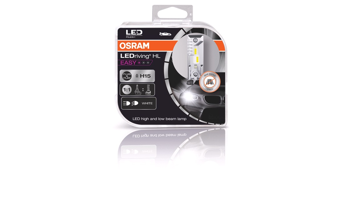  Pæresett H15 LEDriving Easy (Osram)