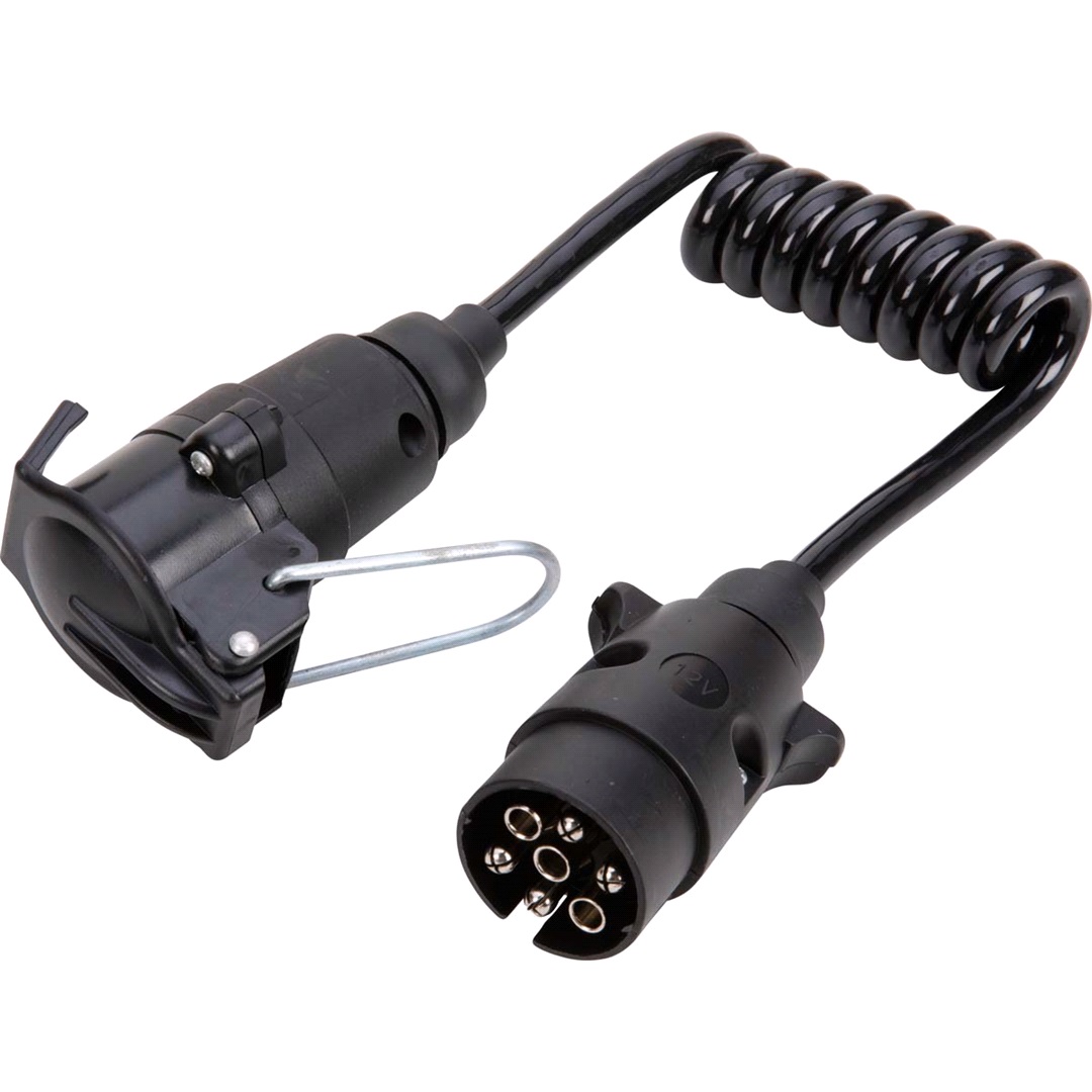 RAZE Släp spiralkabel 1m 7-polig han/hon