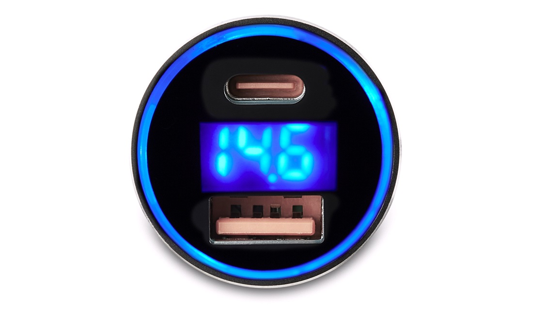 2 Stuks USB-C Naar Sigarettenaansteker Adapter – Met Voltmeter, Instelbaar 5/9/12/15/20V, Max 2A
