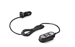 12-24V USB adapter fram och bak USB-A/C