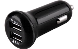 Adapter USB-A 12-24V x2