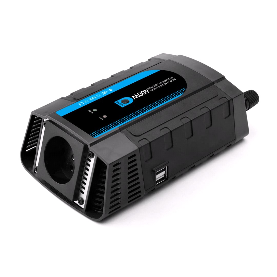 Mobiline Adapter 12-230V 400W+USB MOBILI. PI-400