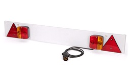 Skiltholder m/lys og refleks
