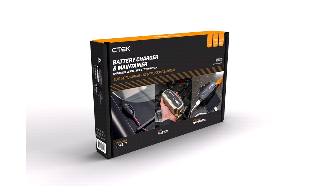  CTEK MXS 5.0A POWER KIT EU-A 12V 5Amp Batterilader