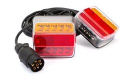 Tilhengerlyktesett LED med kabel 7-pins