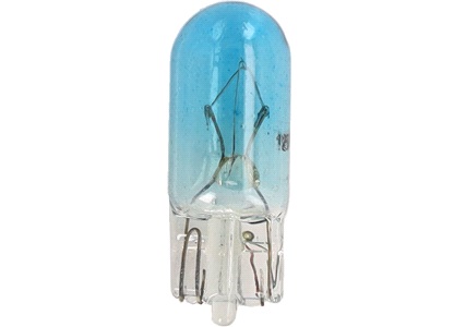 Glödlampa, glassockel, W5W, 12V-5W, blå