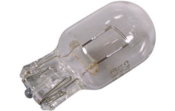 Bagpære 12V W21W m/glassokkel W3x16d