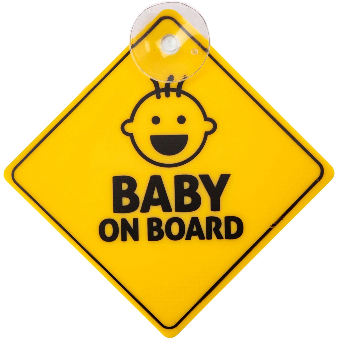 Raze Baby On Board Skilt m. Sugekopp Til Rute