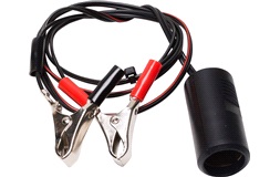 Lighter hunnstik 12/24V 8A krokodillekl.