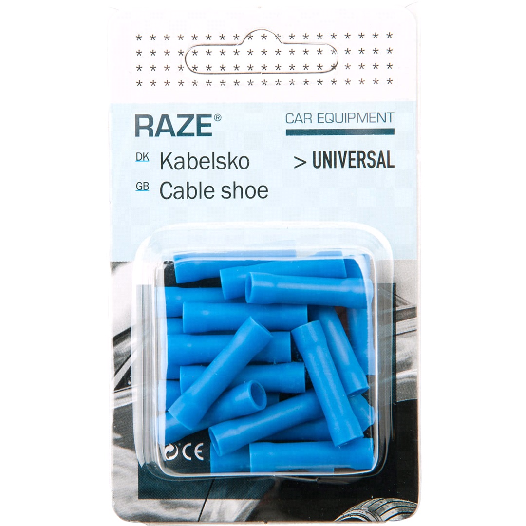 RAZE Kabelskor 20 st. skarvhylsa blå