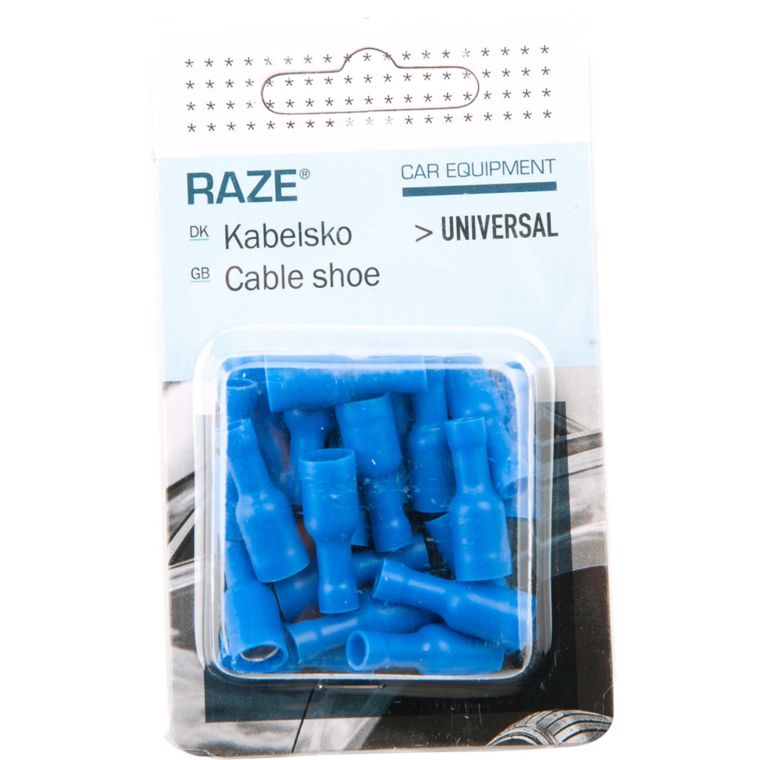 RAZE Kabelsko 20 stk. rundstik hun Blå