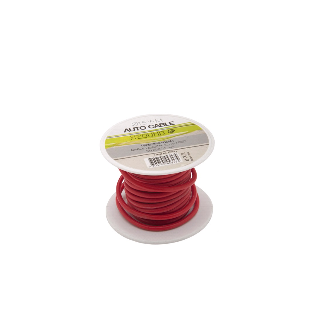 Xzound Autokabel Ø1,5 mm, röd