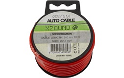 Autokabel Ø2,5 mm, 5M rød
