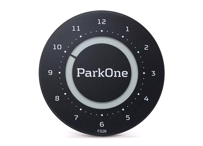 Elektronisk P-skive ParkOne 2 Carbon BK
