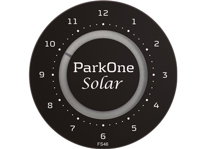 Elektronisk P-skive ParkOne Solar 