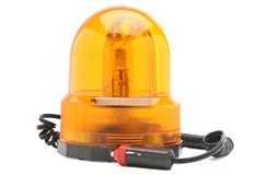 Roterende advarselslys, orange, 12V