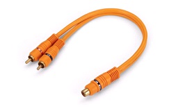 Phono Y-adapter, 2 stikk/1 uttak
