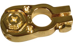 Batteripol, minus, guldbelagt