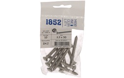 Skrue linsehoved 5,5x50 a4 torx 10 stk