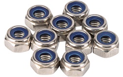 Låsemøtrik m6 a4 din 985-4 10 stk