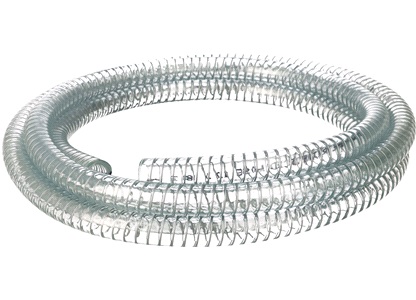 Klar slange m/stålspiral 12mm, rulle 3m